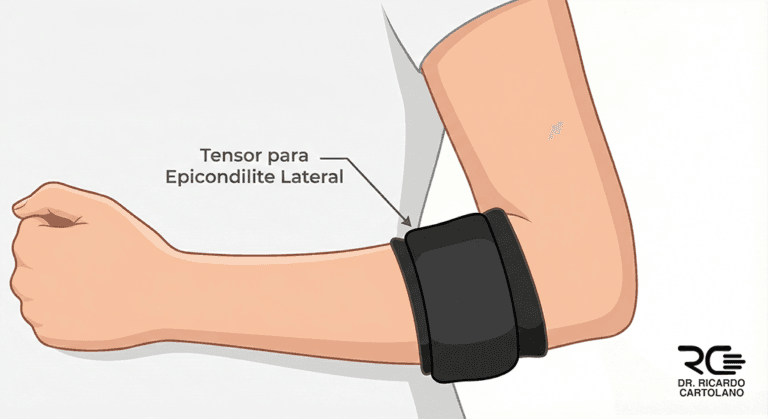 Tensor de cotovelo para tratamento conservador da Epicondilite Lateral.