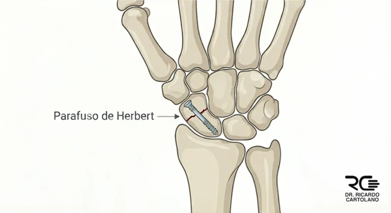 Cirurgia de Fratura de Escafoide com fixação por parafuso de Herbert.