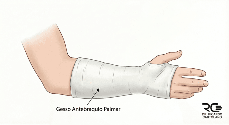 fratura do punho gesso