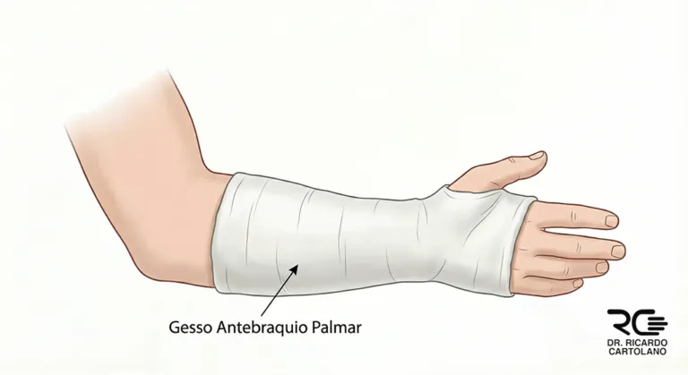 fratura do punho gesso
